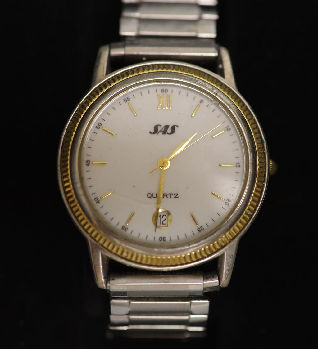 Three gentlemans assorted modern wrist watches, Sekonda, Rotary and SAS quartz.